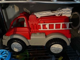 Two Foot Long American Plastic Toys Gigantic Fire Truck Pre-Owned