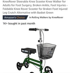 Knee Rover For Foot/leg Surgery Recovery 