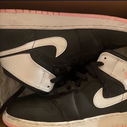 Nike Jordans Black With Pink