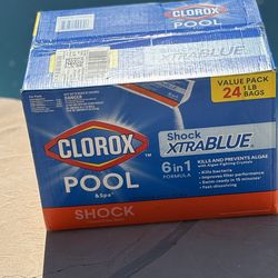 24 Pool Spa Clorox XTra BLUE 6-1 Chlorine Shock Sealed  NEW