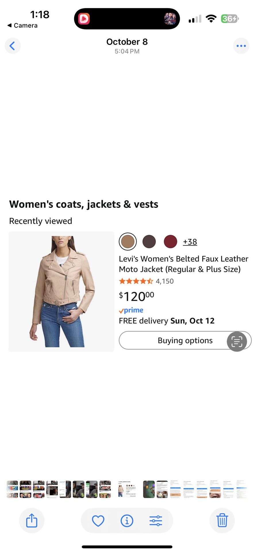 Levi’s Jacket Size Med