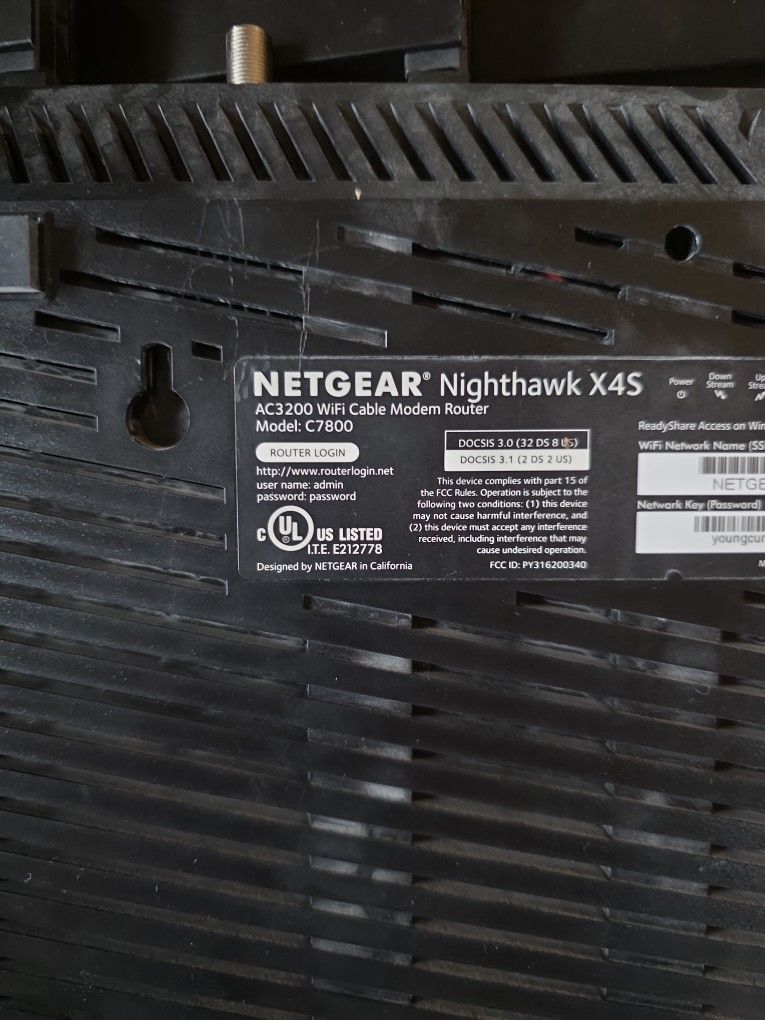 Netgear Nighthawk X4S Router + Modem
