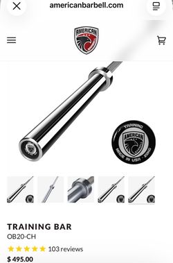 NEW American Barbell 20KG Olympic Training Bar 28mm – SEALED