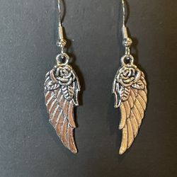 Rose Angel Wings Earrings 