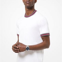 MICHAEL KORS MENS   Logo Tape Cotton T-Shirt size M