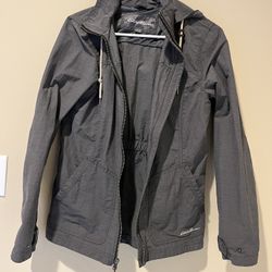 Eddie Bauer Windbreaker Size Medium Gray Women 