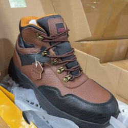 Steel Toe Safety Work Boots – Genuine Leather