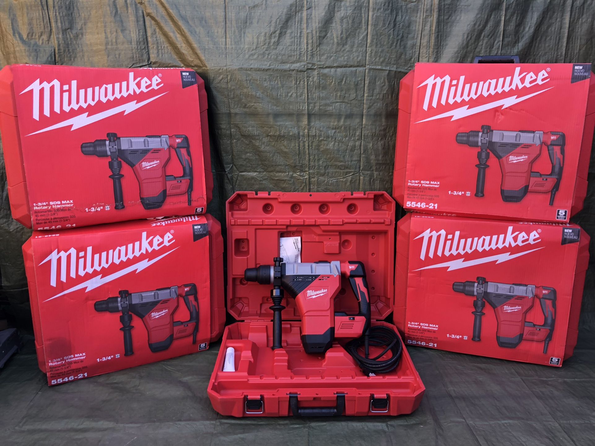 Milwaukee 1-3/4” SDS Max Rotary Hammer Model 5546-21