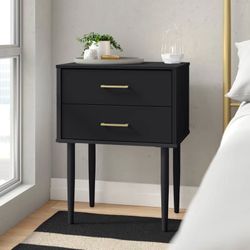 Catt 2 Drawer End Tables  / Bedside Tables By Mercury Row