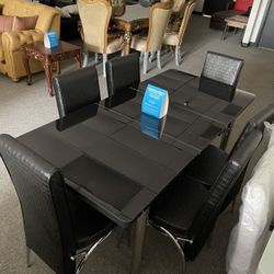 Dining Table With 6 Chairs - Delivery And Financing Available 