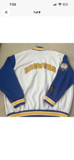 Vintage Milwaukee Brewers  Varsity Jacket 1970 Inaugural Game XXL Cooperstown