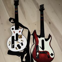Nintendo Wii Guitar Hero Guitars