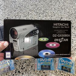 New Hitachi Camcorder And Discs 