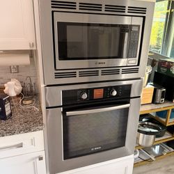 Bosch Luxury Oven/Microwave Stack - Great Condition! (Oven Perfect, Microwave Needs Service)