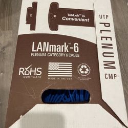 LANmark Cat 6 Plenum Blue 
