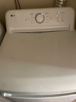 LG White Gas Dryer