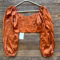 Abercrombie & Fitch cropped top blouse NEW