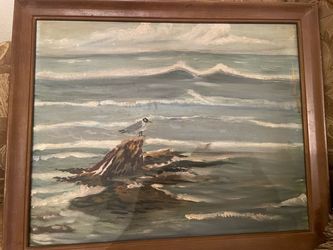 Sea scape painting