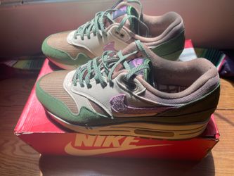 SIZE 11 NIKE AIR MAX 1 NH Green Beige & lavender colorway