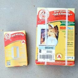 Small Dog Door. 5 inches × 9&1/4 inches