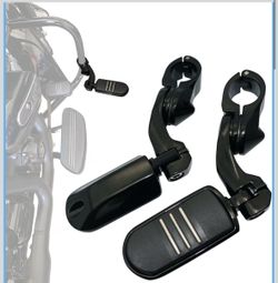1.25" Highway pegs for Harley Davidson Touring Road King Road Glide Angled Highway Footpegs for Street Glide Electra Glide Softail Sportster w/1 1/4" 