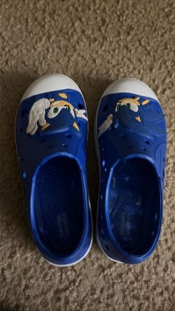 Kids Blue Clog Shoes with Character Detail - Size: 10C