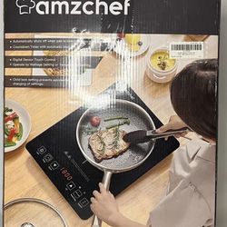Portable Induction Cooktop AMZCHEF 1800W Induction Stove Burner 