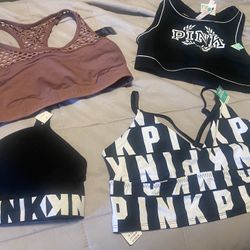 PINK SPORTS BRAS.