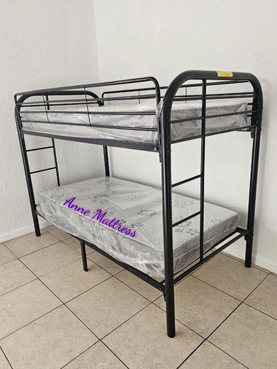 NEW IN BOX - TWIN/ TWIN BUNK BED 😊 MATTRESSES SOLD SEPARATELY
