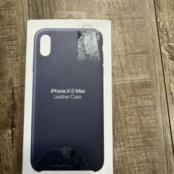 iPhone X Max Leather Case