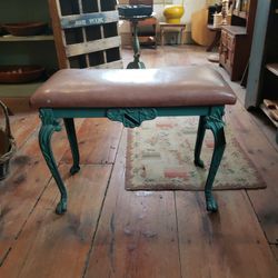Cast Iron Victorian Vanity Bench