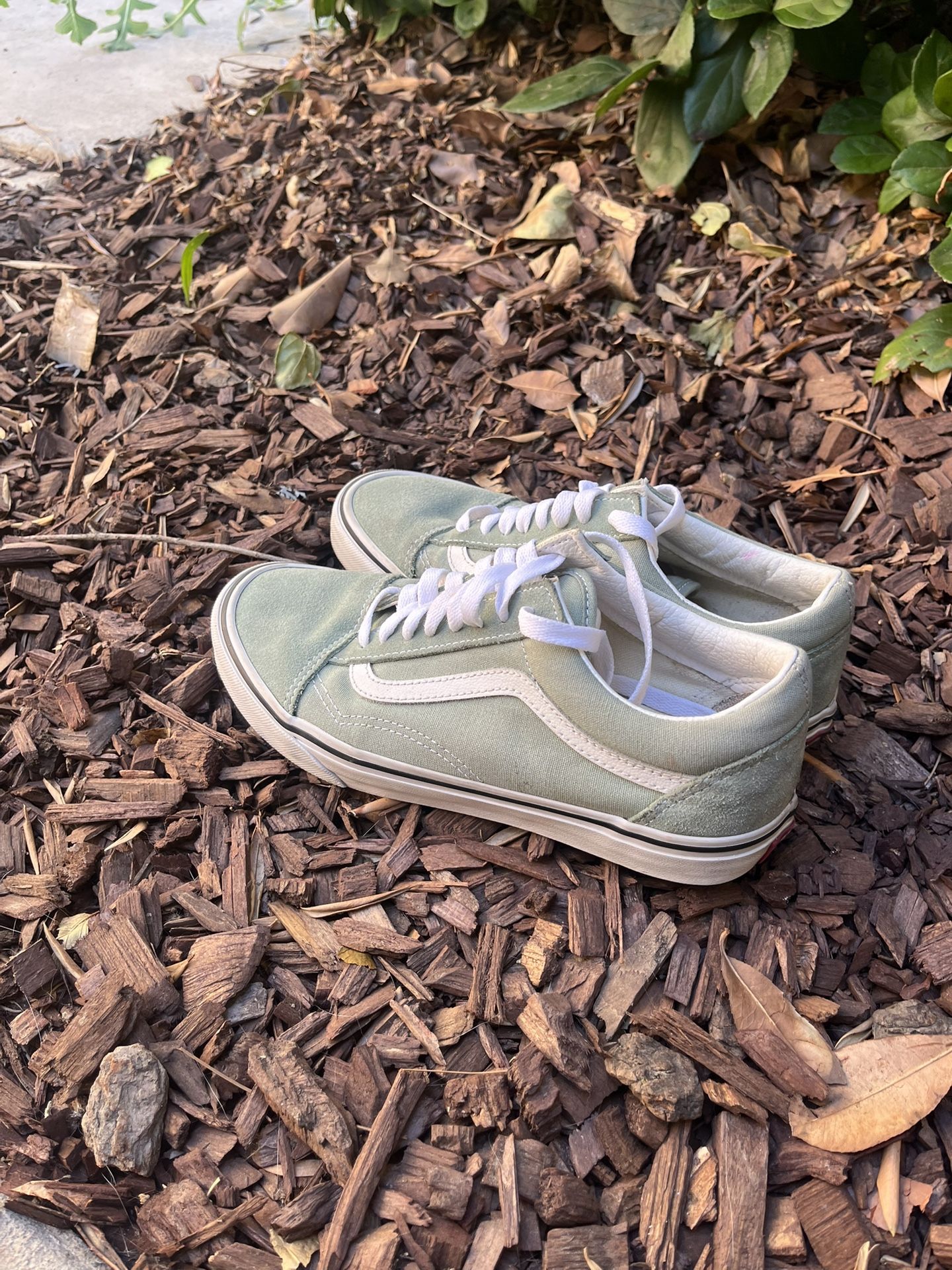 Pastel Green Vans Woman’s 8