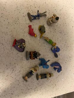 Mixed Lot of Small Cartoon Figurines