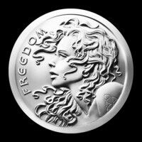 2015 Silver Shield Freedom Girl Coin .