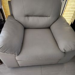 Faux Leather Couch Sofa
