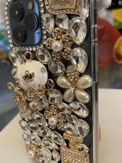 Apple IPhone 12 Pro Max - 3D Custom Diamond handmade Glitter Diamond Case Cover