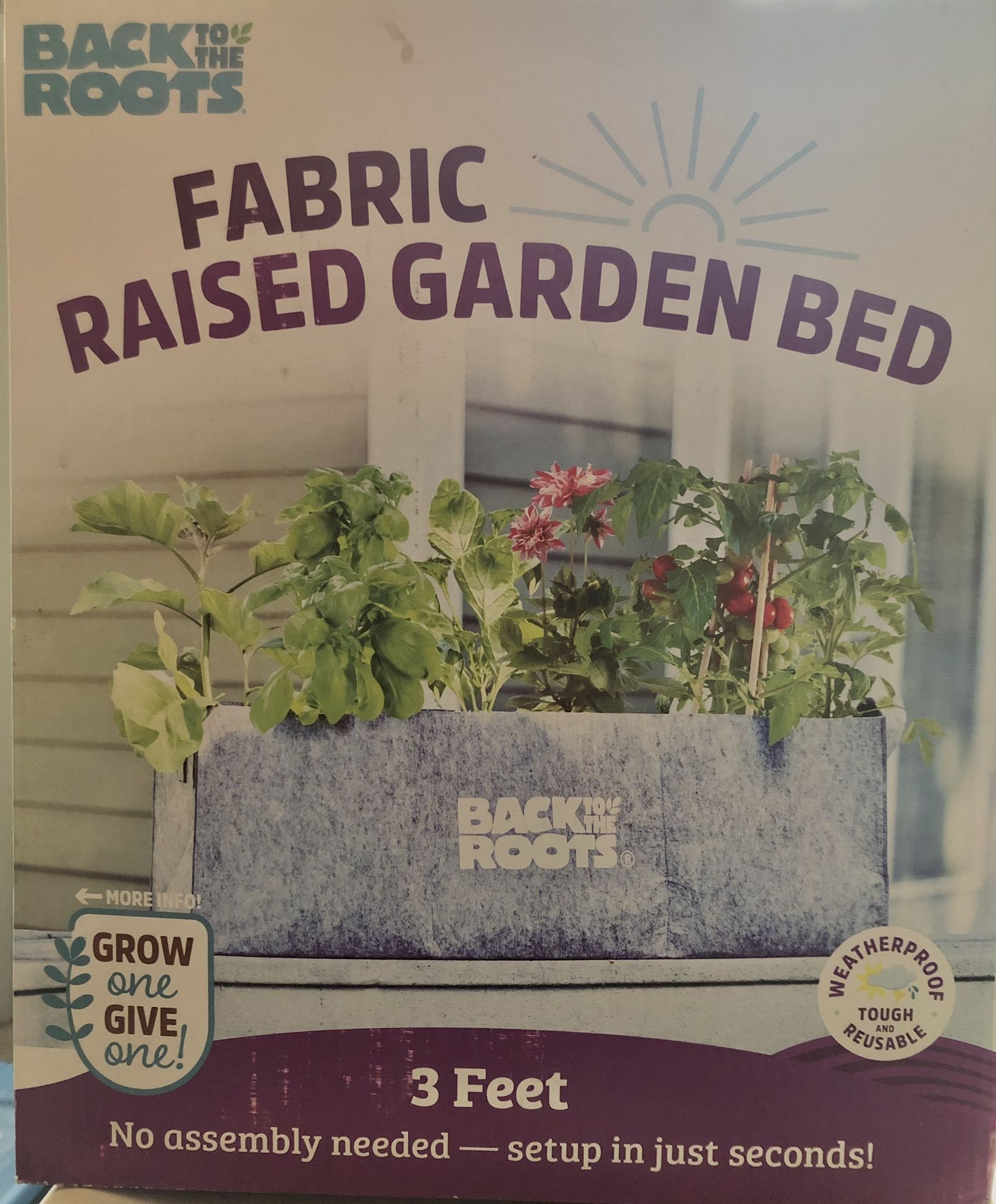 Back To The Roots Fabric Raised Garden Bed
