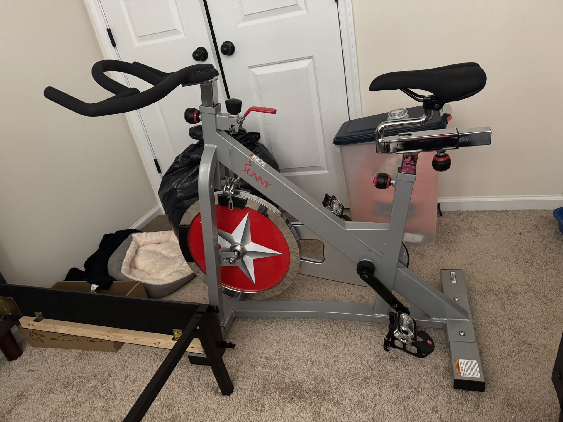 Sunny Stationary Bike Hardly Used