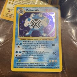 Poliwrath 13/102 Base Set Holo Rare
