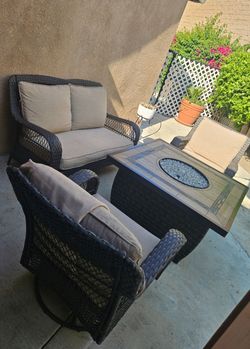 Fire Pit Patio Set/conversation Set/outdoor Furniture/Cash Only