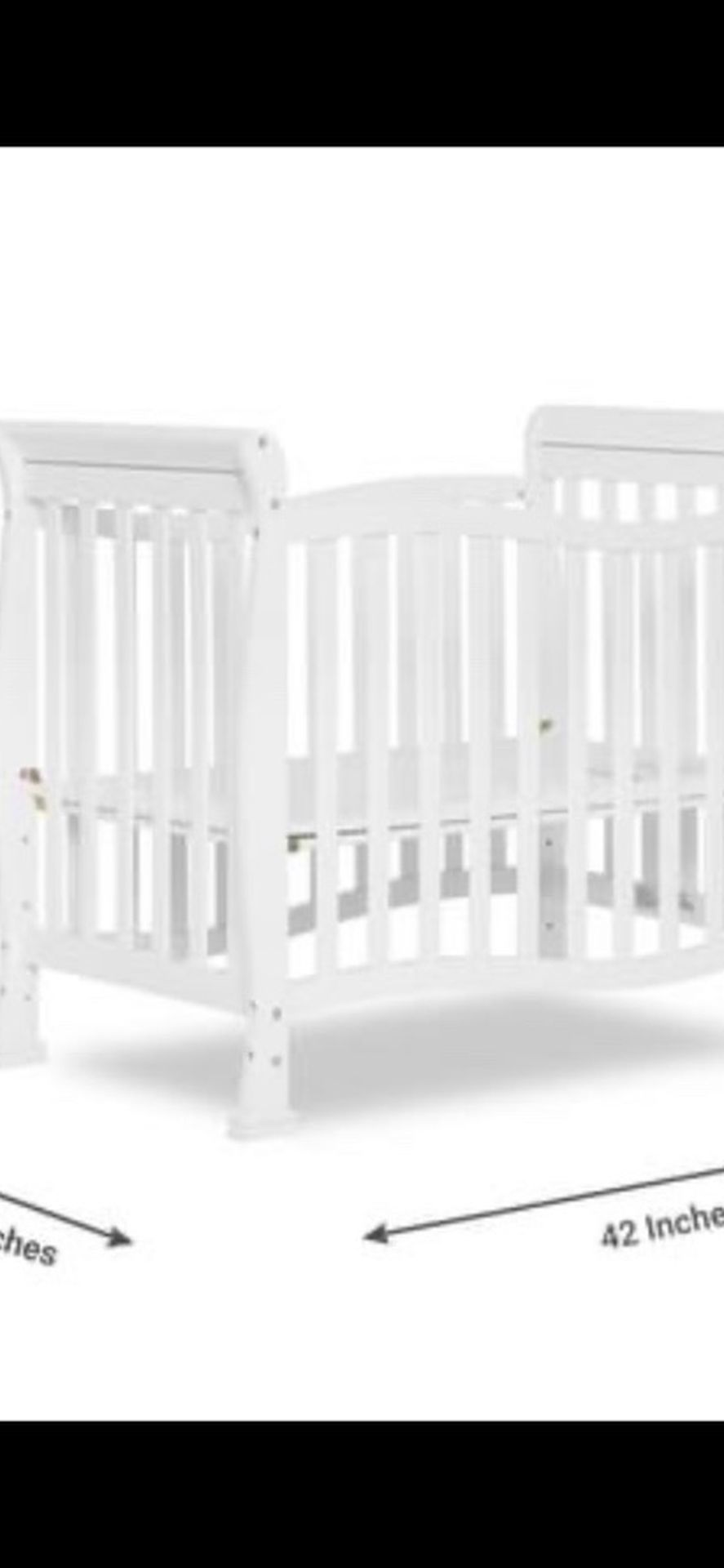 Convertible Mini Crib, White