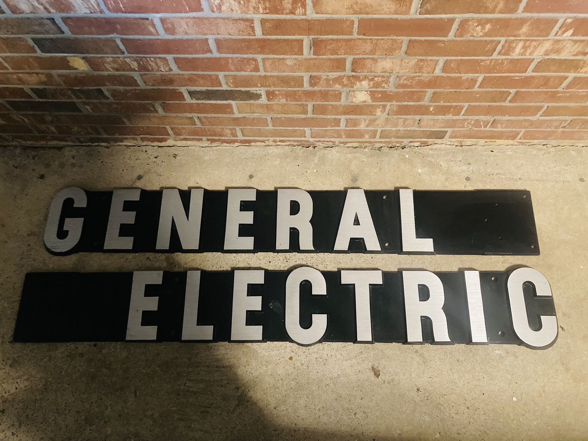 General Electric Aluminum Sign