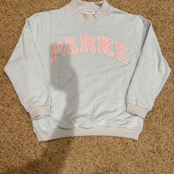 Parke Mockneck Sweater Blue And Pink Women’s l/XL New 