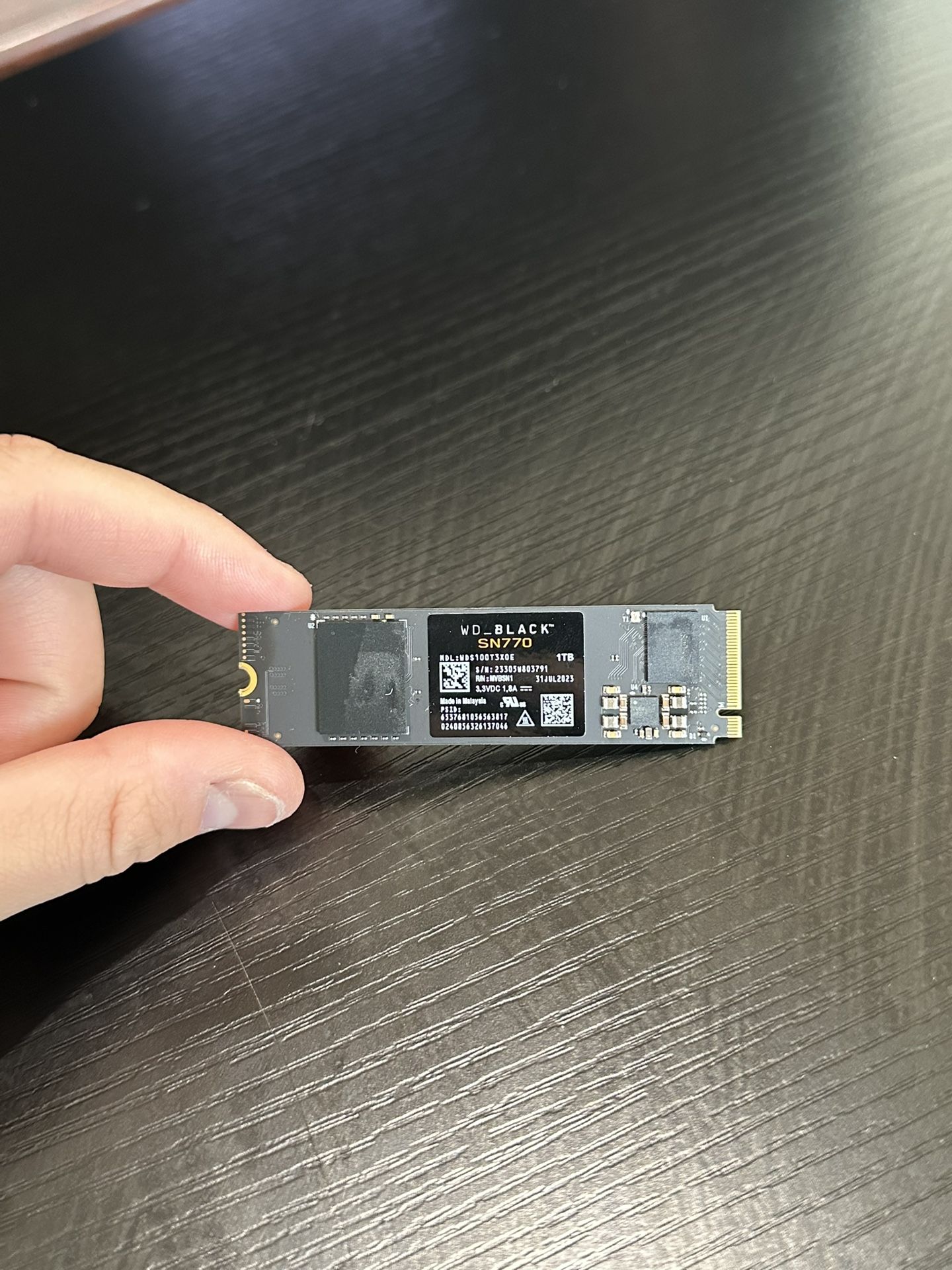 Western Digital SN770 Black 1tb NVME SSD