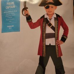 Todler Pitare Captain Costume 