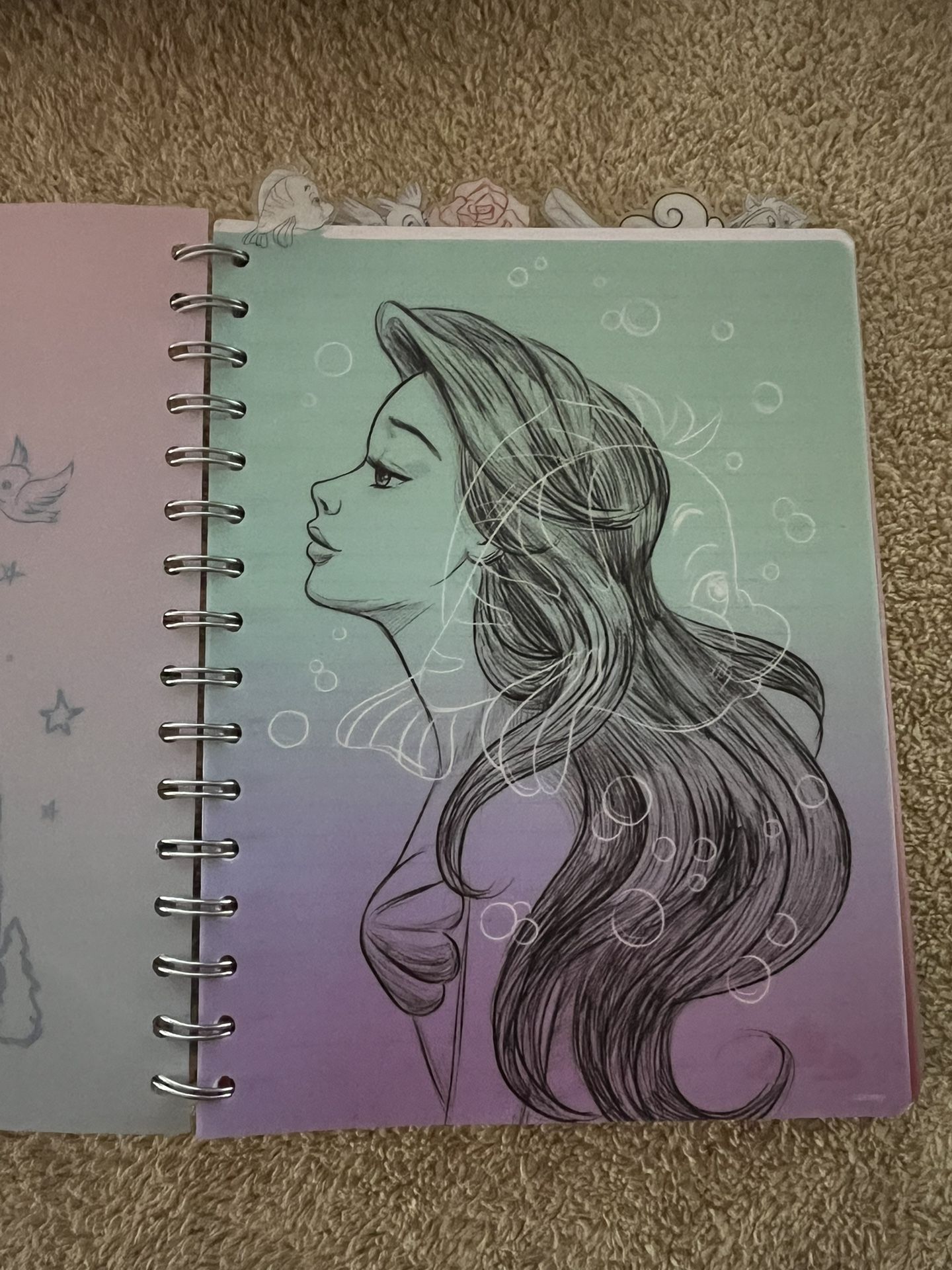 Cinderella Castle Tab Journal With Artwork Of Disney Princesses