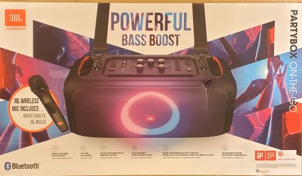 JBL PartyBox On The Go Bluetooth Speaker New - Pay $5 DOWN AVAILABLE - NO CREDIT NEEDED