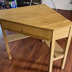 Solid Bamboo Corner Desk Restored