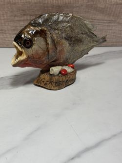 Vintage Amazonia Brasil Red Piranha 