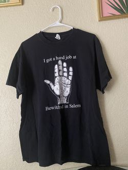 I Got A Hand Job At Bewitched In Salem Tshirt Vintage